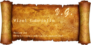 Vizel Gabriella névjegykártya